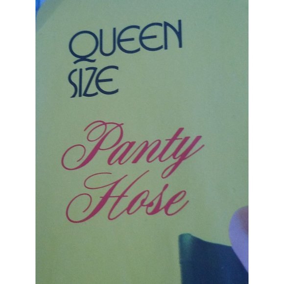 Vintage Womens Super Sheer Panty Hose Queen 600 Beige 100% Nylon RN 44502 USA - Picture 2 of 7